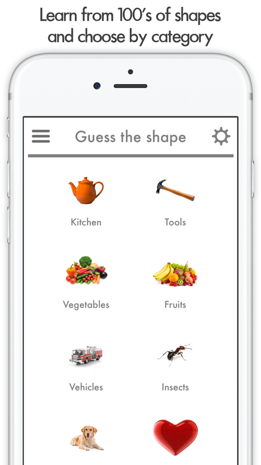 Guess the shape learning game - 1.3 - (iOS)