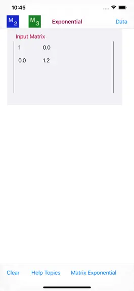 Game screenshot Matrix Exponential Calculator apk