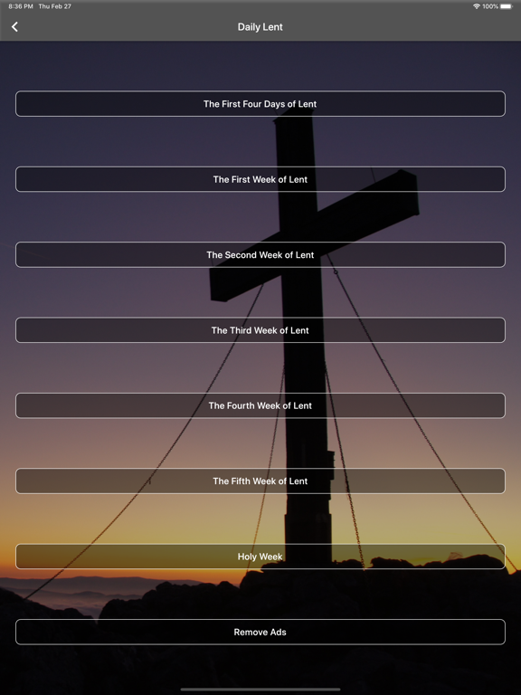 Prayers for Lent and Advent iPad screenshot 4 - Reference app