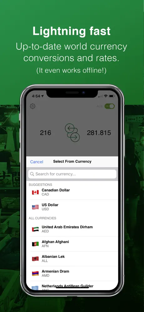 Realtime Currency Calculator+