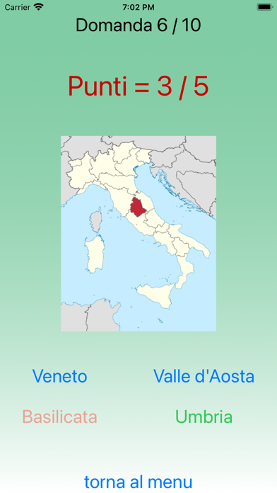 Regioni e provincie d'Italia Screenshot