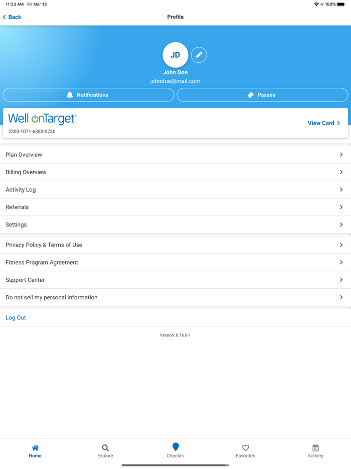 Well onTarget Fitness Program