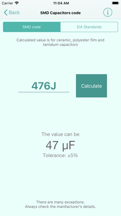 Color & SMD Code Calculator screenshot-4