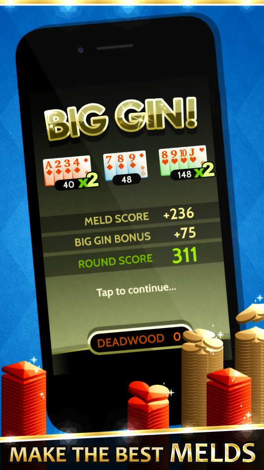 #3. Gin Solitaire (iOS) Podle: North Sky Games