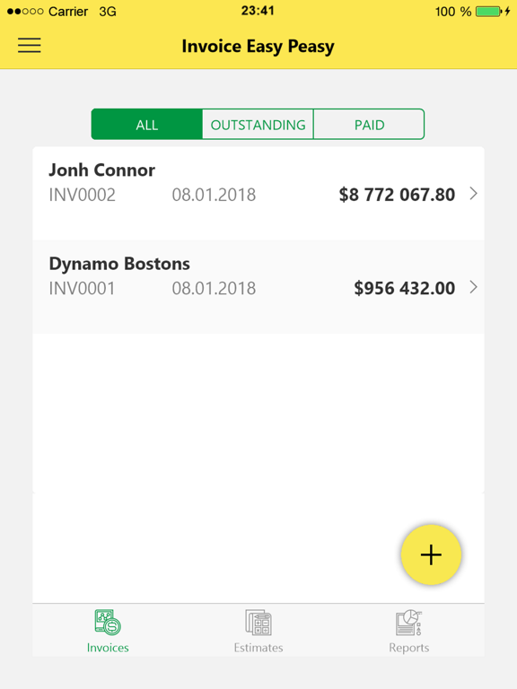 Invoice iPad screenshot 3 - Business app