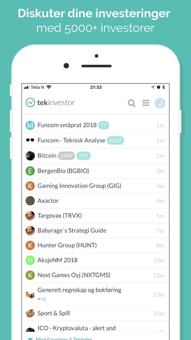 TekInvestor Screenshot