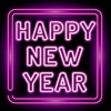 Happy New Year Neon Stickers - iPhoneアプリ