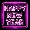 Happy New Year Neon Stickers App Delete
