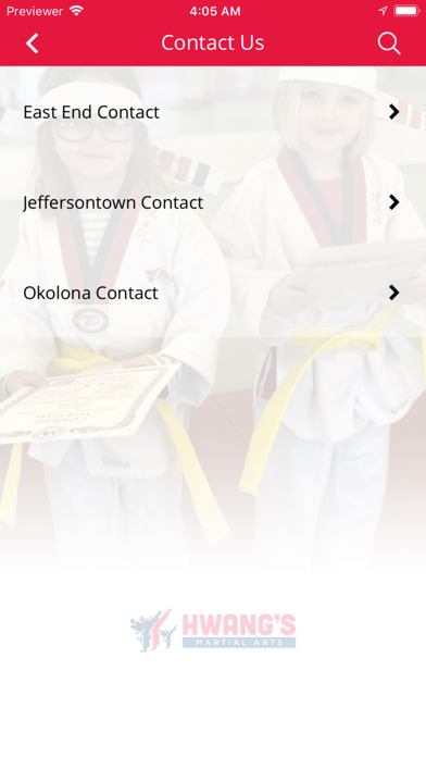 Hwang's Martial Arts iPhone screenshot 4 - Health & Fitness app