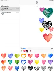 stickers coeur iPad Captures Décran 1