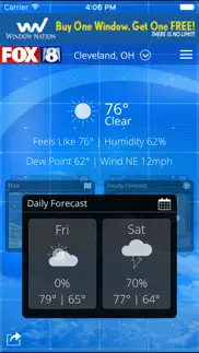 fox8 cleveland weather iphone screenshot 1