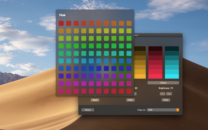 modern colour picker iphone screenshot 2