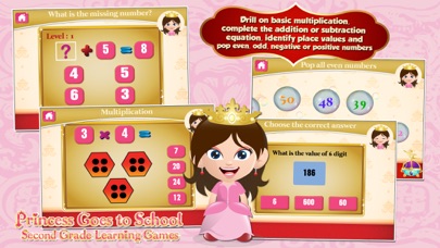 Screenshot #2 pour Princess Grade 2 School Games