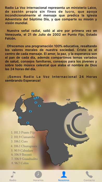 Radio La Voz Internacional Screenshot