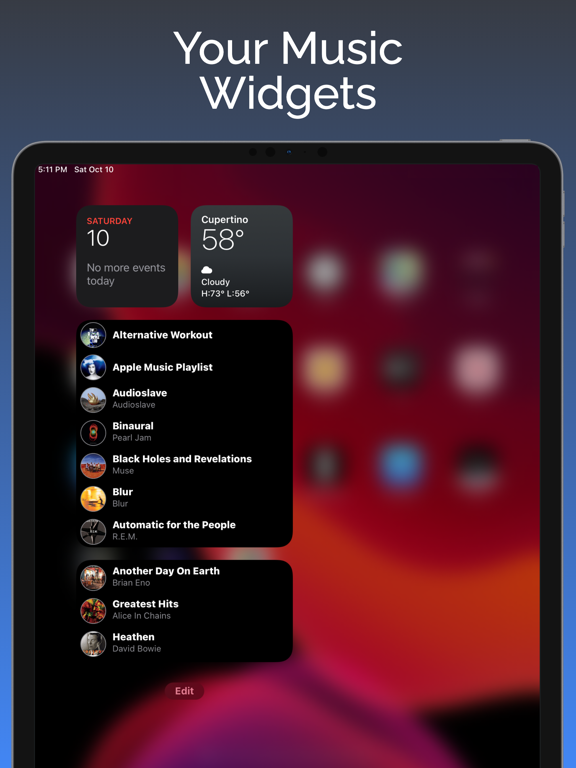 Screenshot #4 pour WidgeTunes - Music Widgets