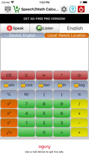 Speech2Math Calculator iPhone Ekran Görüntüsü 3