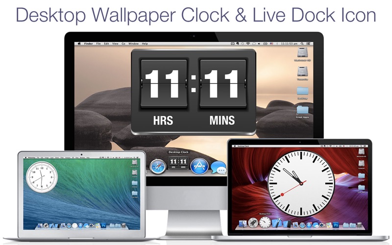 desktop clock + iphone screenshot 1