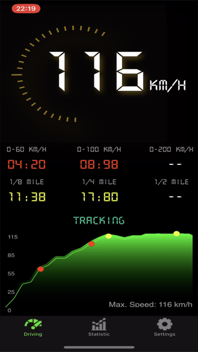 Quarter, 0-100, 0-60 and more Screenshot