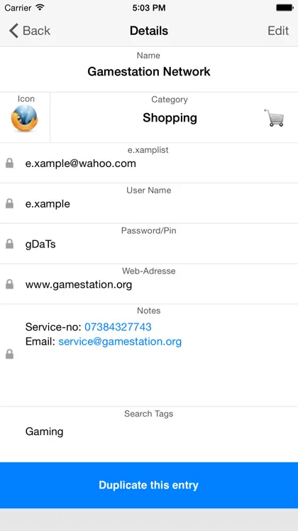Screenshot 3 von 5 zu Passwords & Pins