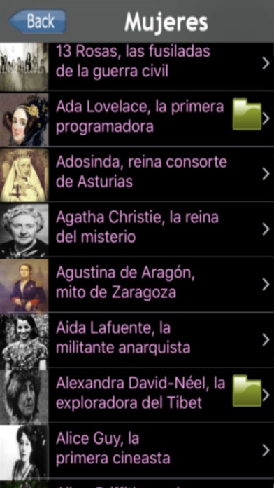 Mujeres de la Historia screenshot 2