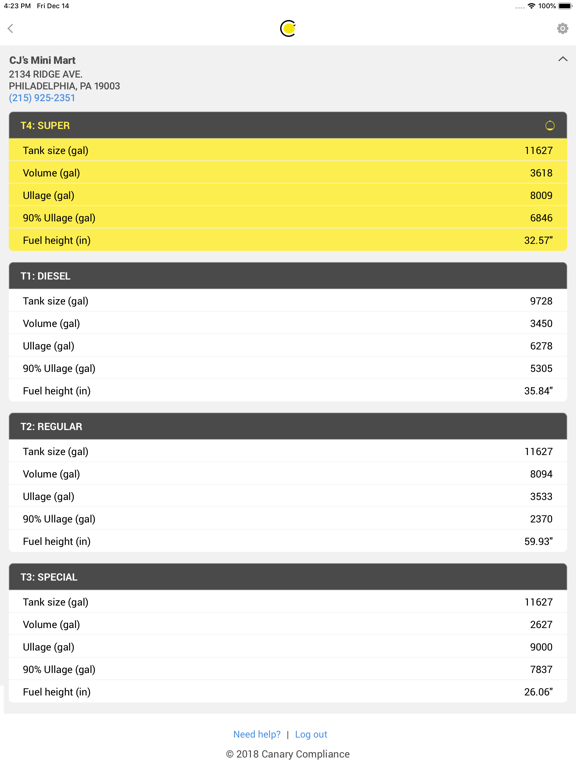 Canary Remote Inventory iPad screenshot 5 - Productivity app