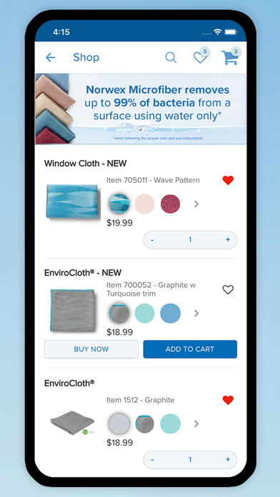 Norwex Shopping Screenshot