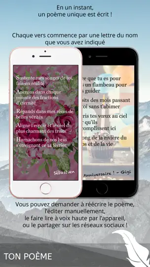 Capture d'écran de Ton Poème sur iPhone 4