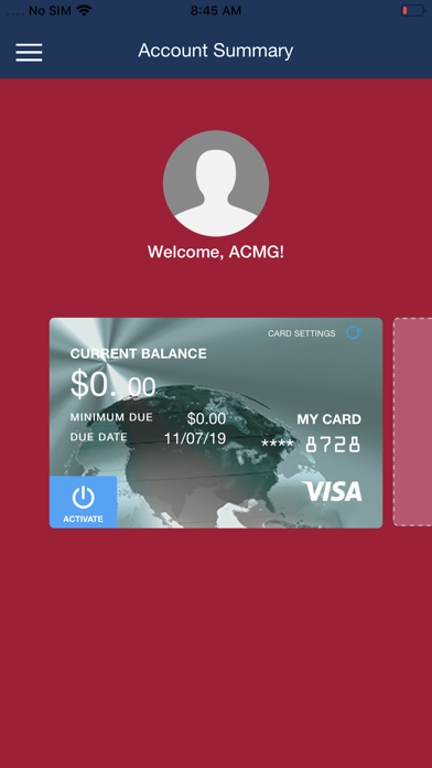 ACMG Visa Screenshot