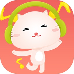 Kitten listening music