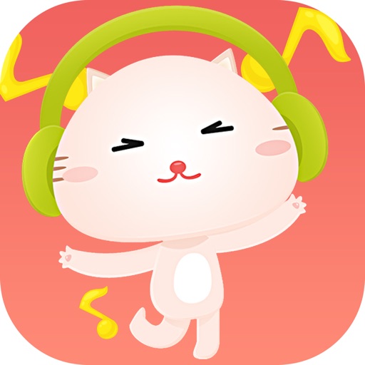 Kitten listening music