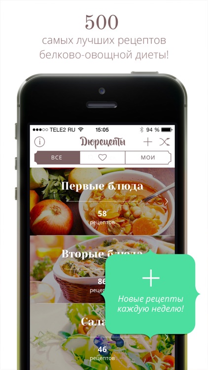 Дюрецепты Pro. Белковая диета: рецепты с фото, мясо, супы, вторые блюда и десерты screenshot-0