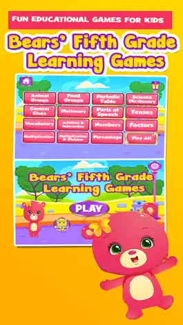 Game screenshot Bears Fifth Grade School Games mod apk