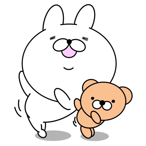 Rabbit and bear stickers