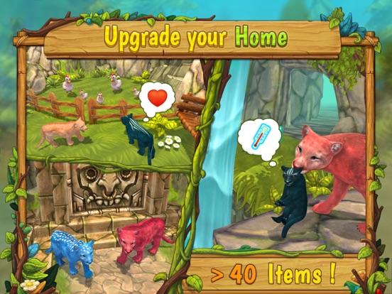 Cougar Family Sim Wild Forest iPad screenshot 3 - Games app
