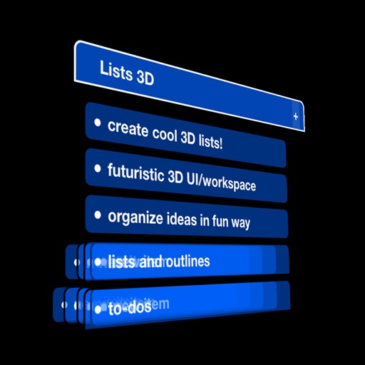 Lists 3D - to-do & outline