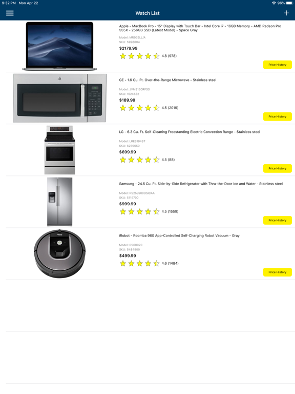 Price Watch for Best Buy iPad screenshot 1 - Shopping app