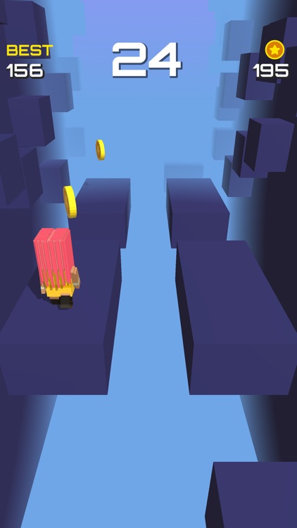 Blocky Gang Roller Jump screenshot-4