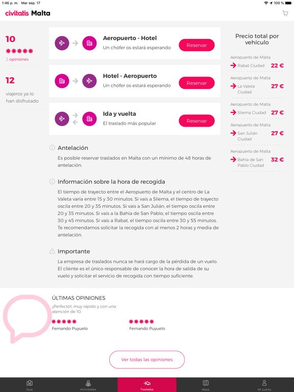 Guía de Malta Civitatis.com iPad screenshot 3 - Travel app