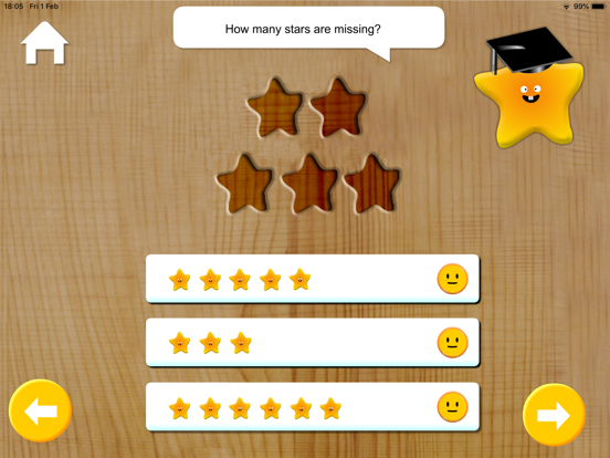 Ten Stars Maths のスクリーンショット