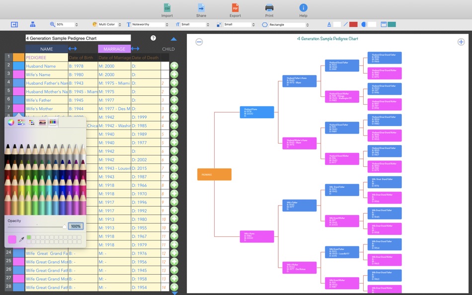 Pedigree Chart Maker - 1.5 - (macOS)