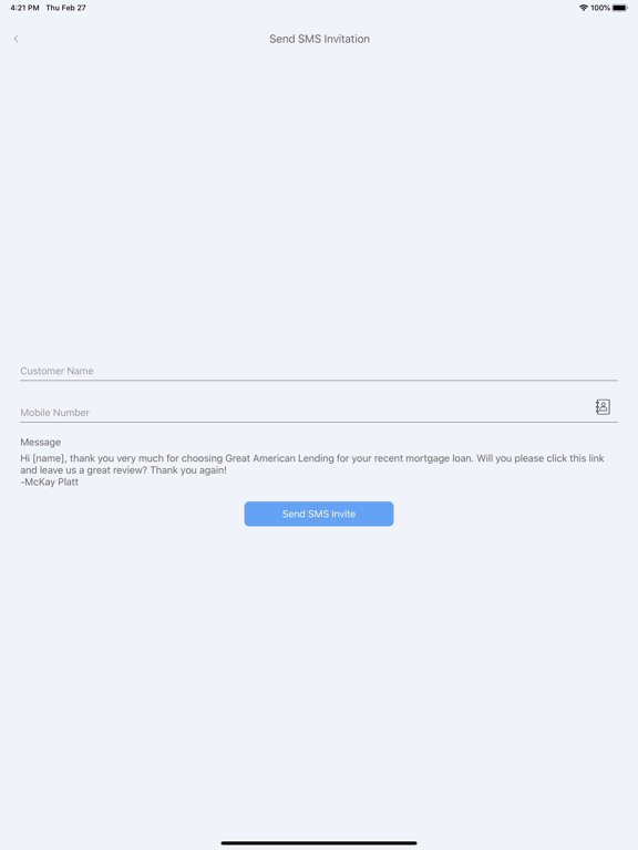 Ratesight iPad screenshot 3 - Business app
