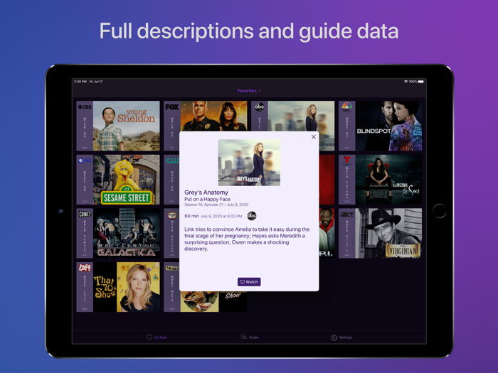 Channels for HDHomeRun