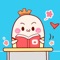 儿子去上学emoji,儿子去上学系列表情贴纸。