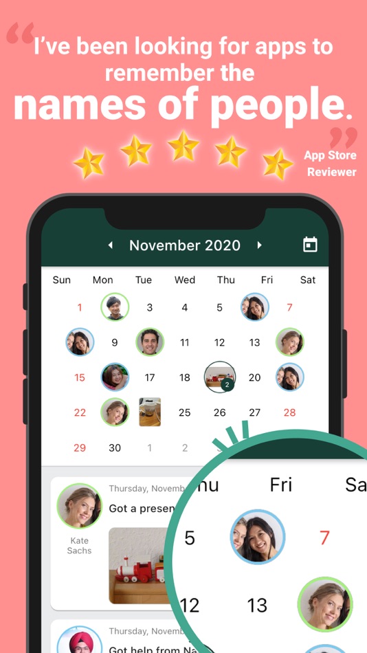 #2. Memorio: People Note App (iOS) Podle: Tomohiro Suzuki