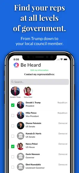Game screenshot Be Heard: Contact Your Reps apk