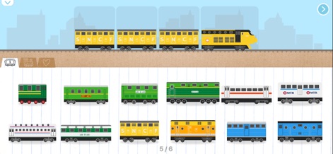Brick Train Game:Kid & Toddler - Discover a wide array of pre-designed train templates, showcasing diverse train models from classic to contemporary, for quick and easy building.