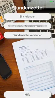 minijob stundenzettel iphone bildschirmfoto 1