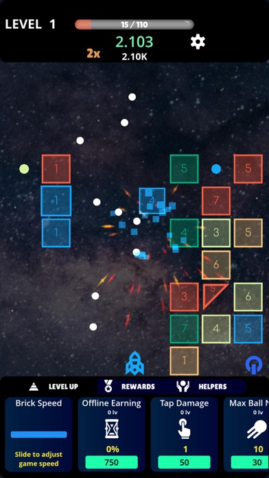 Cosmic Bricks - Idle Balls screenshot 3
