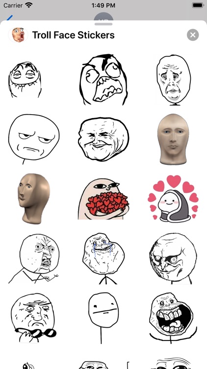 Troll Face Stickers - Memes screenshot-3