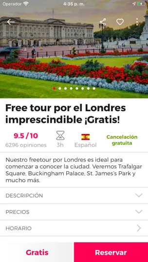 Captura de pantalla de Guía De Londres Civitatis.com en iPhone 4
